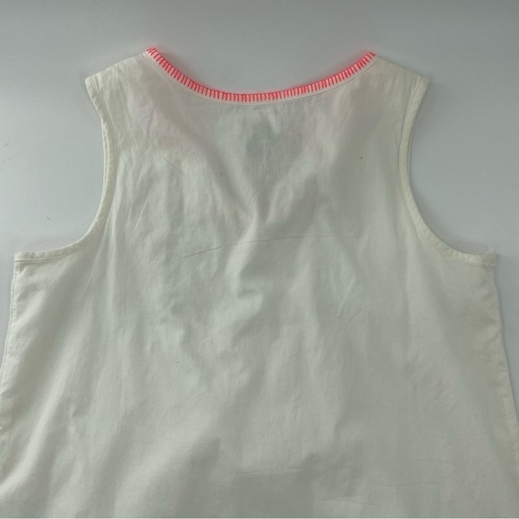 NWT Old Navy Big Girl White and Black Cotton Sheath Dress Neon stitching XL - Picture 5 of 7